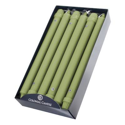 Unscented Taper Candle Willow Green L978