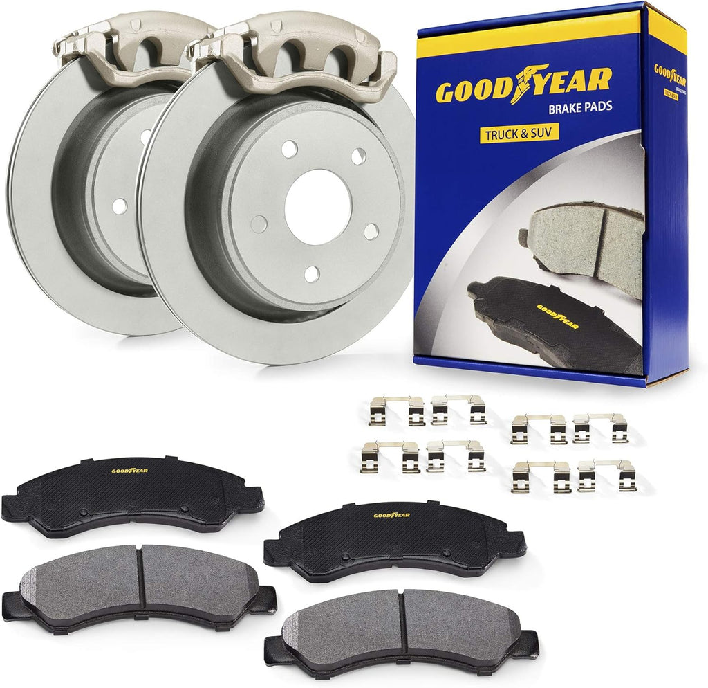 Front Brake Kit Calipers Rotors Ceramic Pads Z79815