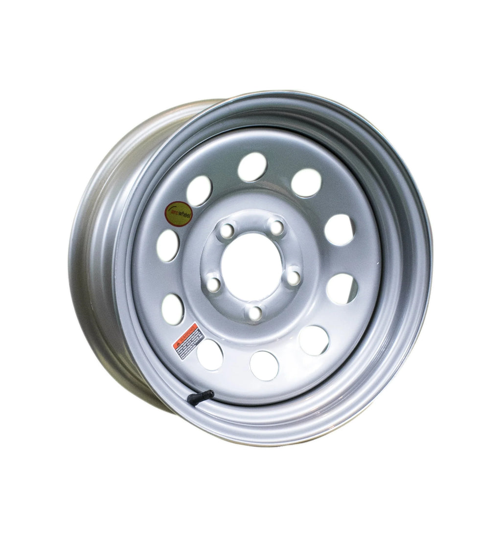 Silver Modular Steel Trailer Wheel 15 X 6 Rim 5 on 4.5 B307471