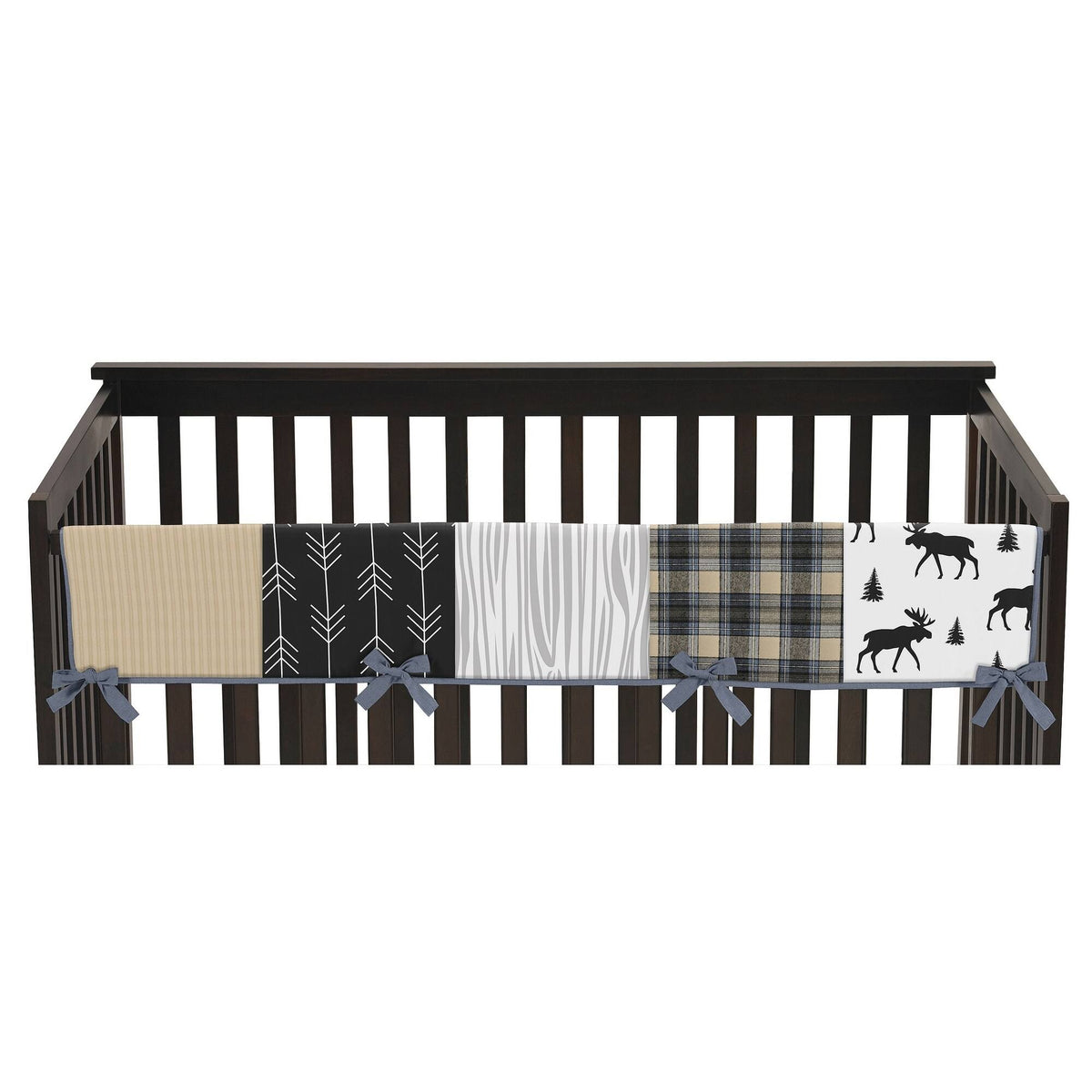 Blue and Tan 5 Piece Crib Bedding Set A732339