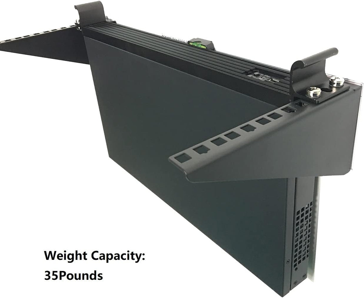 2U Light-Loading Foldable 19 Inches Cold Rolled Steel Vertical Wall Mount Rack L914