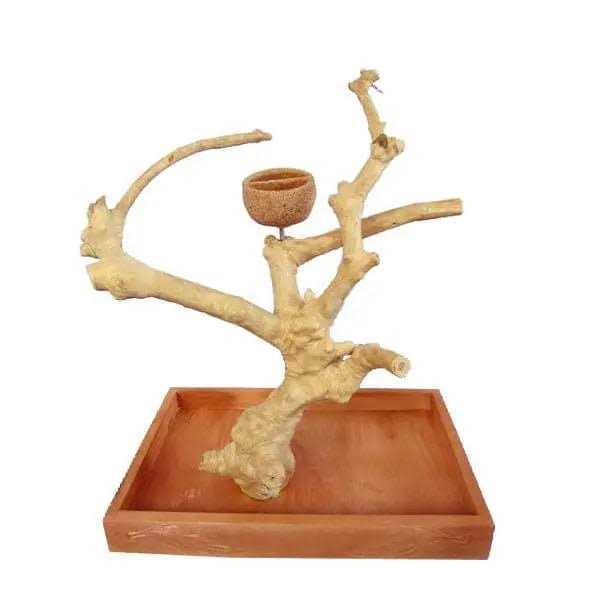 Java Wood Table Top Play Stand Q65125