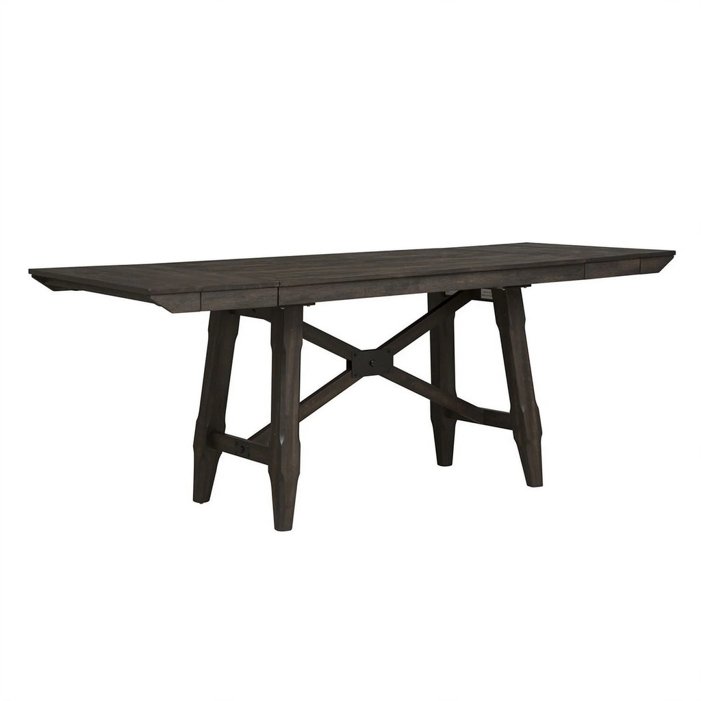 Chocolate Wood Trestle Table Top and Base S5886