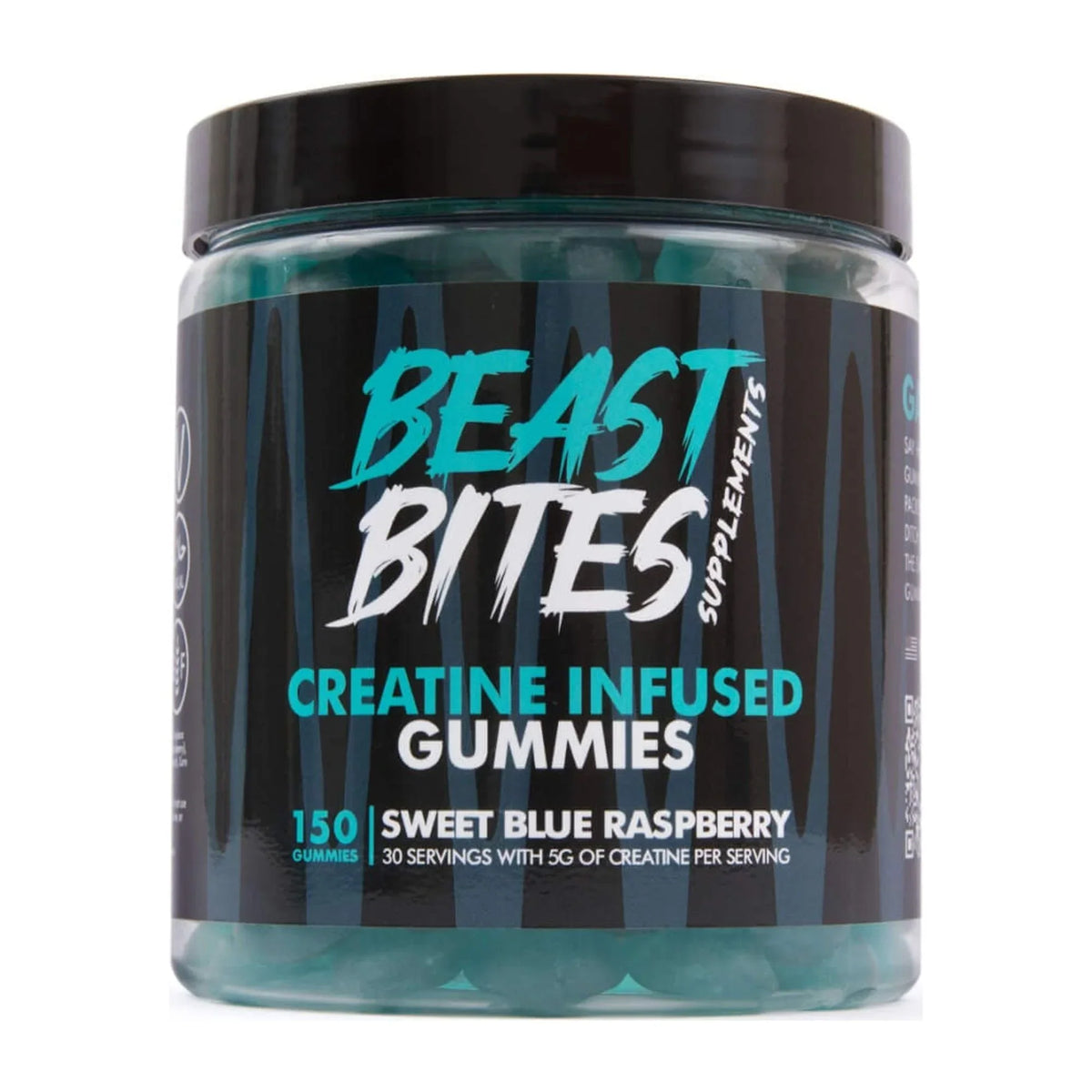 Creatine Infused 150 Gummies Sweet Blue Raspberry V472