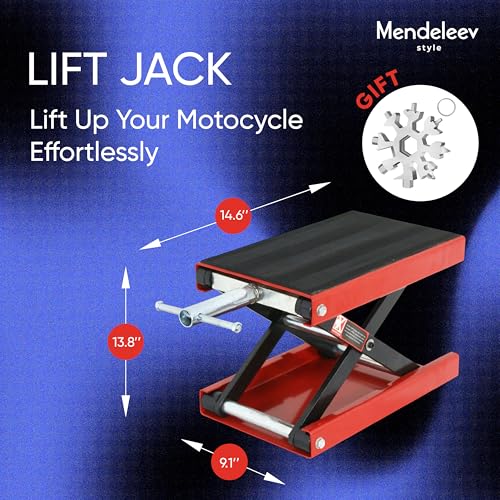 1100lb Motorcycle Scissor Lift Jack with Wide Deck G500693