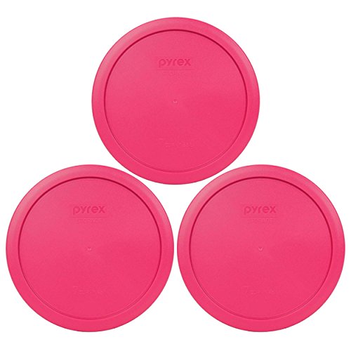 7-Cup Fuchsia Pink Plastic Food Storage Lid - 4 Pack Y291508
