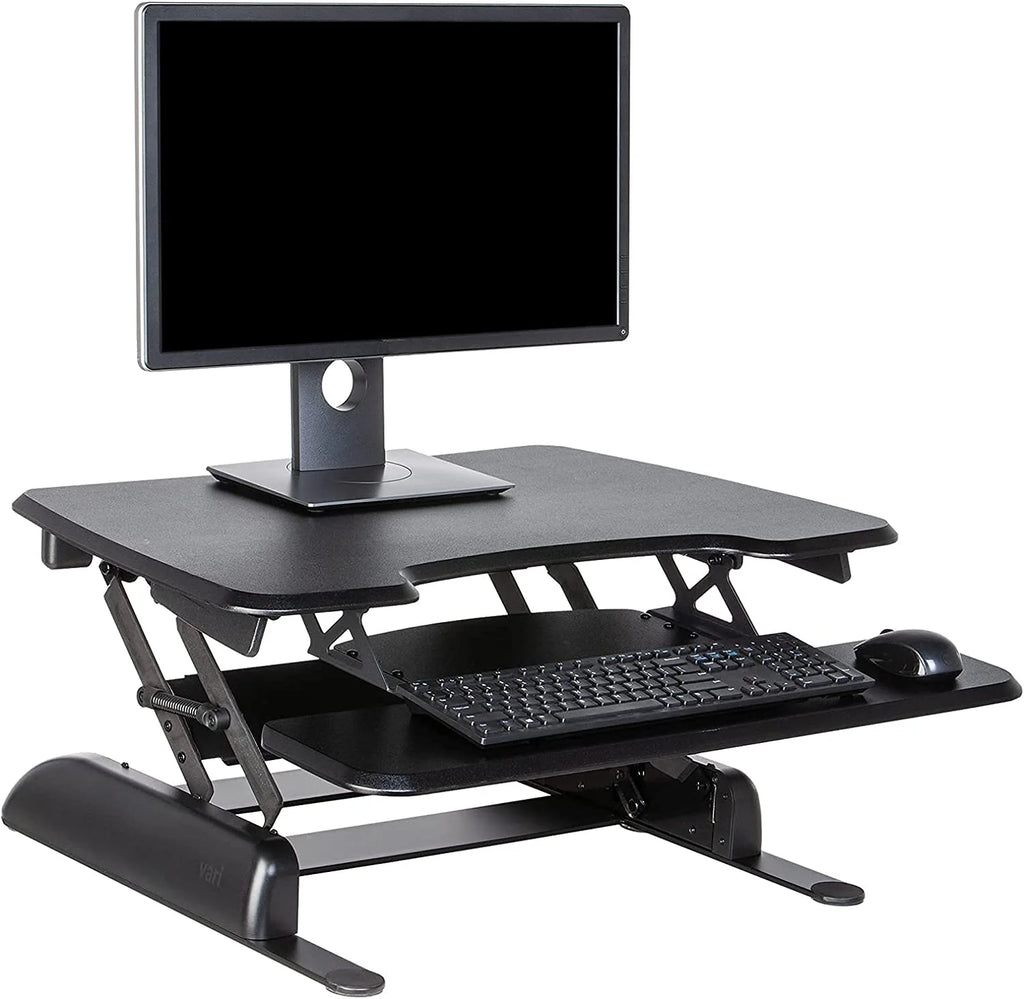 Adjustable 2-Tier Standing Desk Converter Black S998