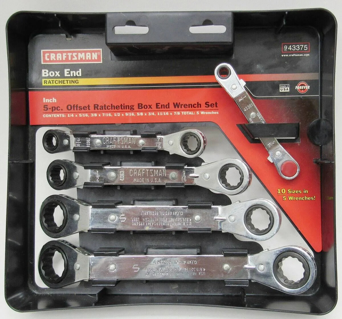 5 pc. Offset Ratchet Wrench Set L560577