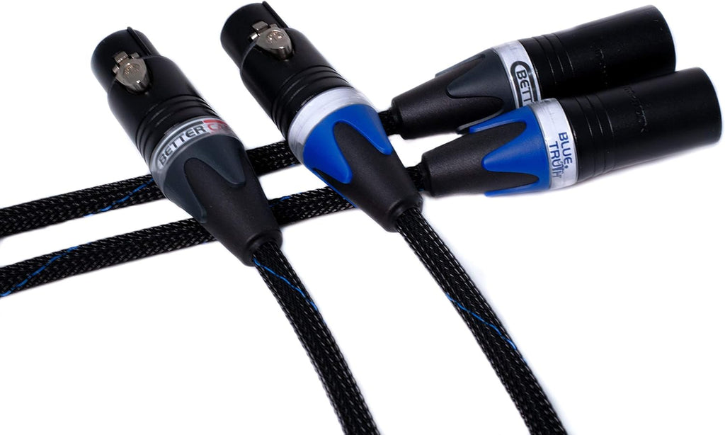 Balanced XLR Cables, Stereo Pair, Silver/Copper Hybrid, 6 Feet N623