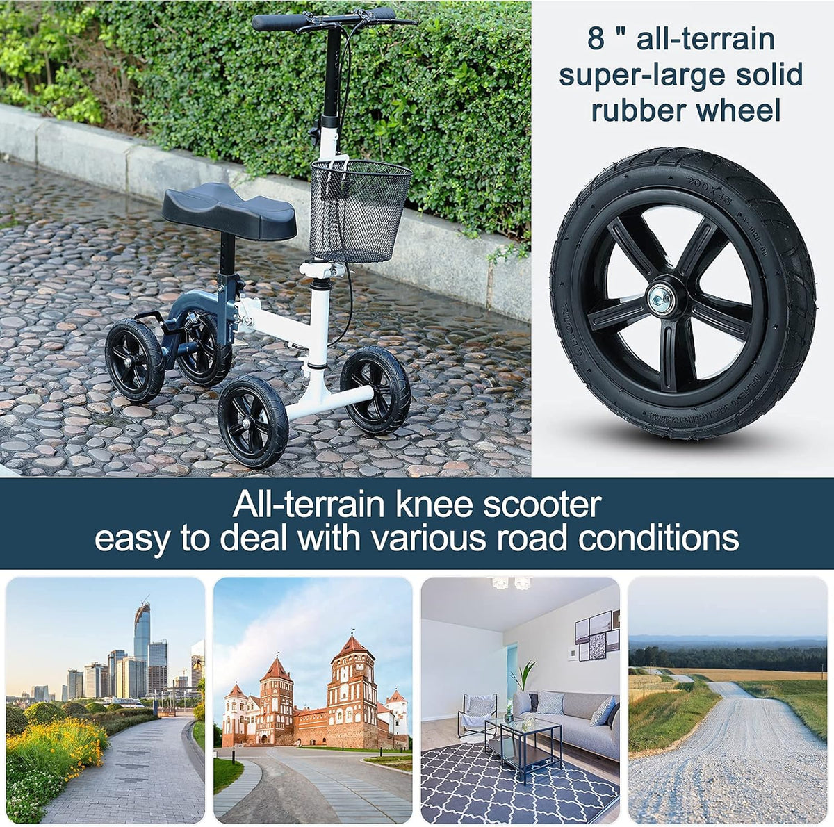All-Terrain Foldable Knee Scooter Q146885
