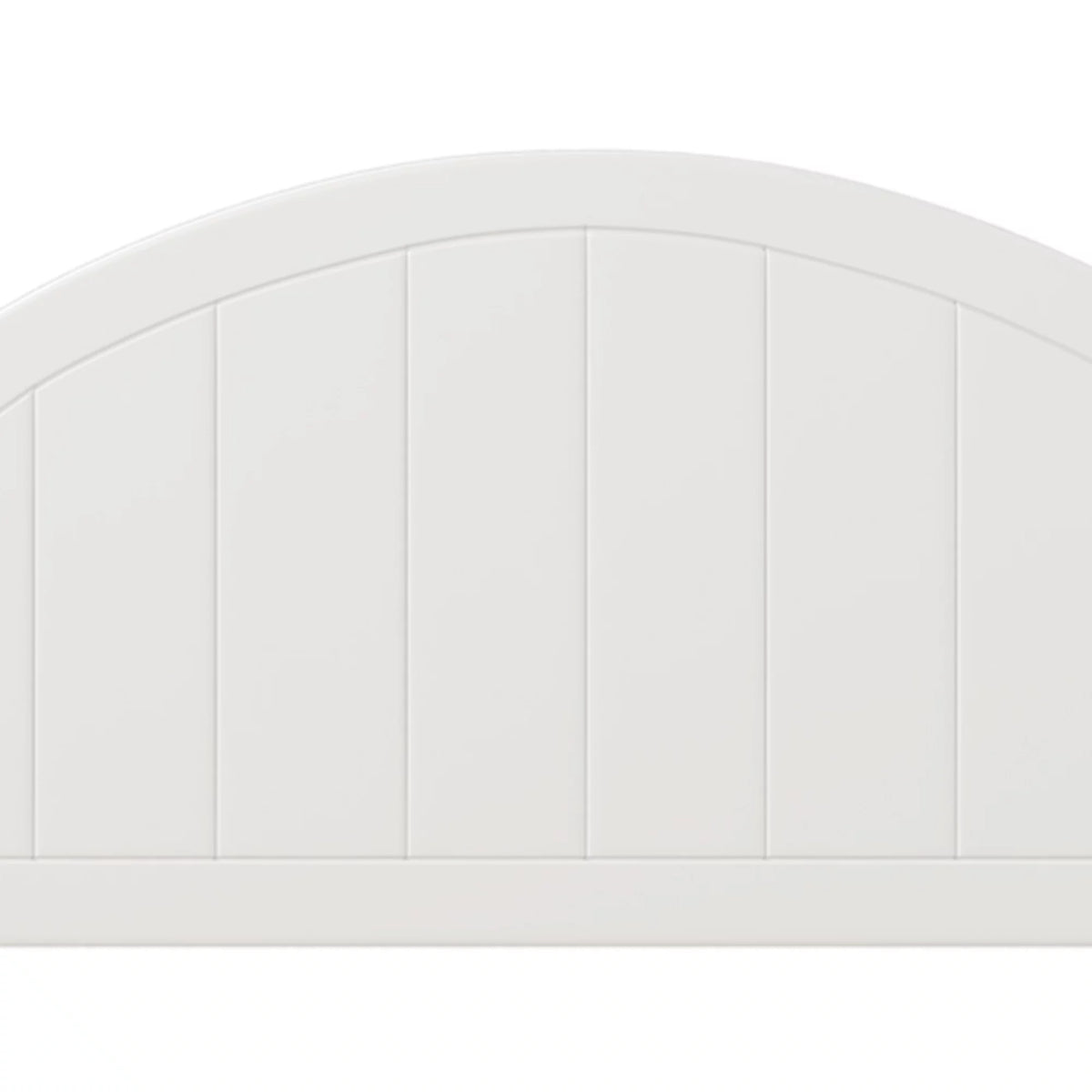 White Solid Wood Platform Bed Queen J751070