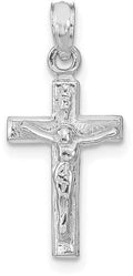 14k White Gold Crucifix Pendant Z44544