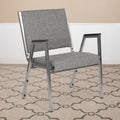 4 Pack Gray Antimicrobial Fabric Bariatric Medical Reception Arm Chair Q418428