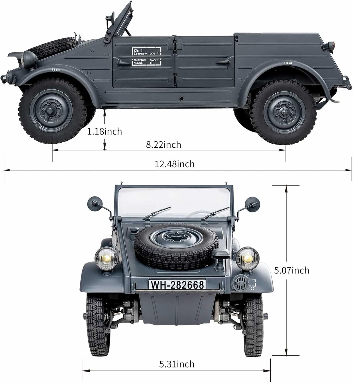 1/12 Kubelwagen Type 82 RC Rock Crawler B274