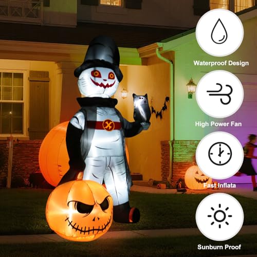 8FT Halloween Inflatable Decoration with LED Lights L594