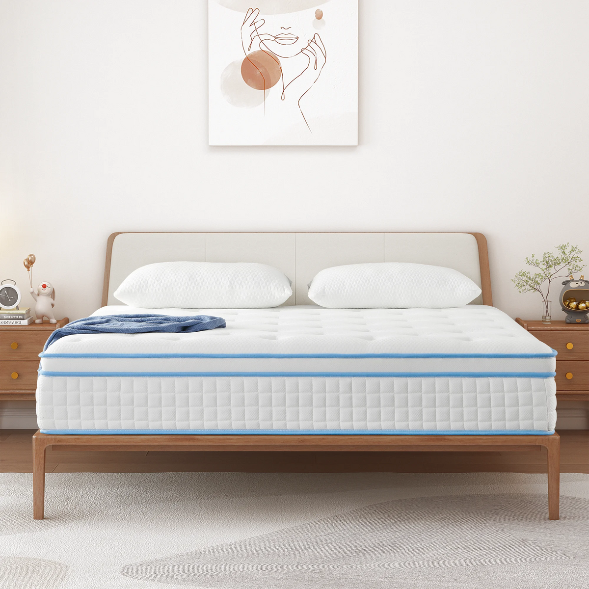 Queen 14 Inch Gel Memory Foam Innerspring Mattress S731