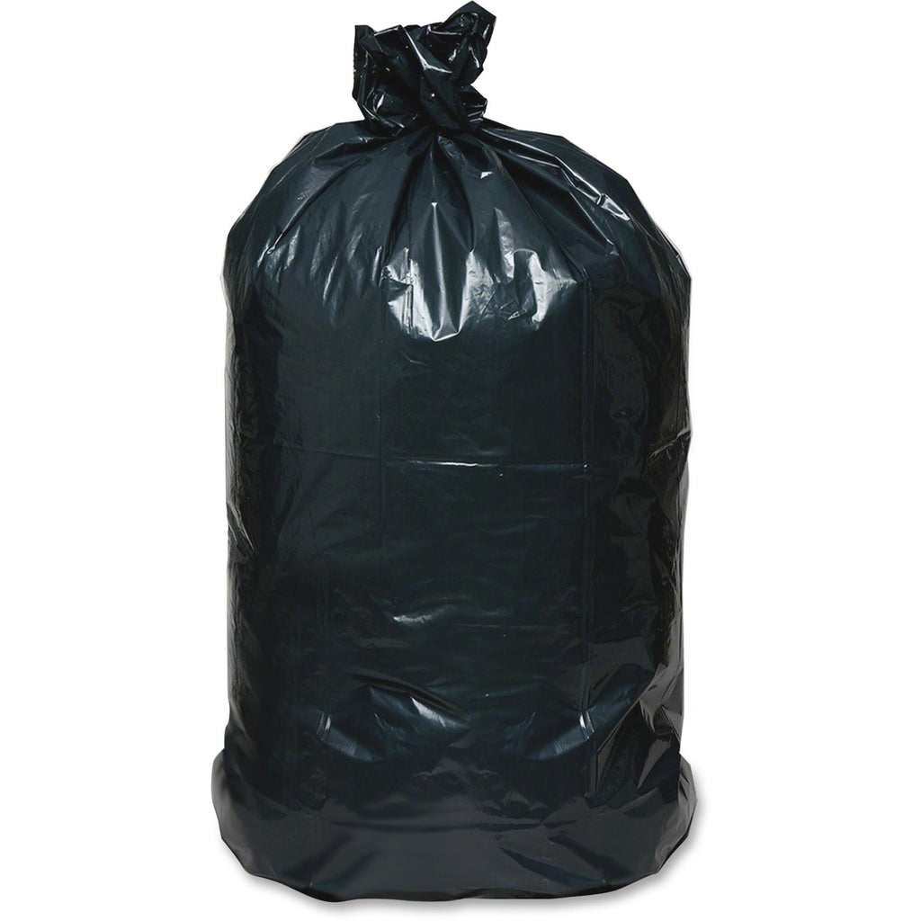 Black 55-60gal Recycled Can Liners, 100-carton F180