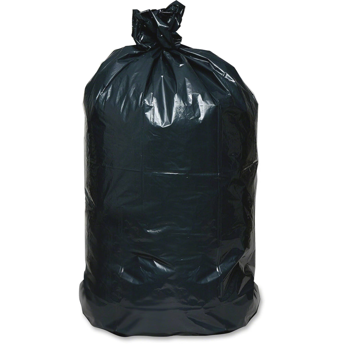 Black 55-60gal Recycled Can Liners, 100-carton F180