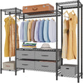 Black Heavy Duty Metal Clothing Rack Q3397