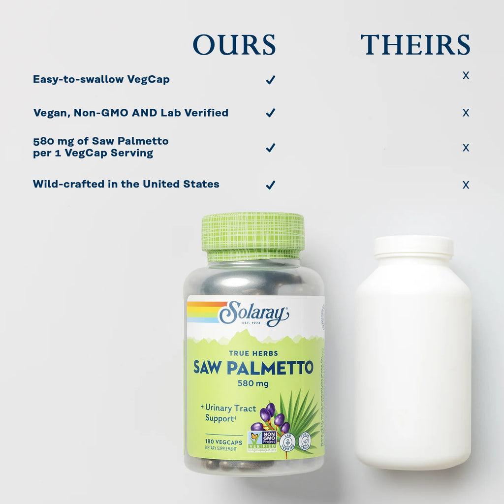 Saw Palmetto Berry 580mg 180 VegCaps T211045