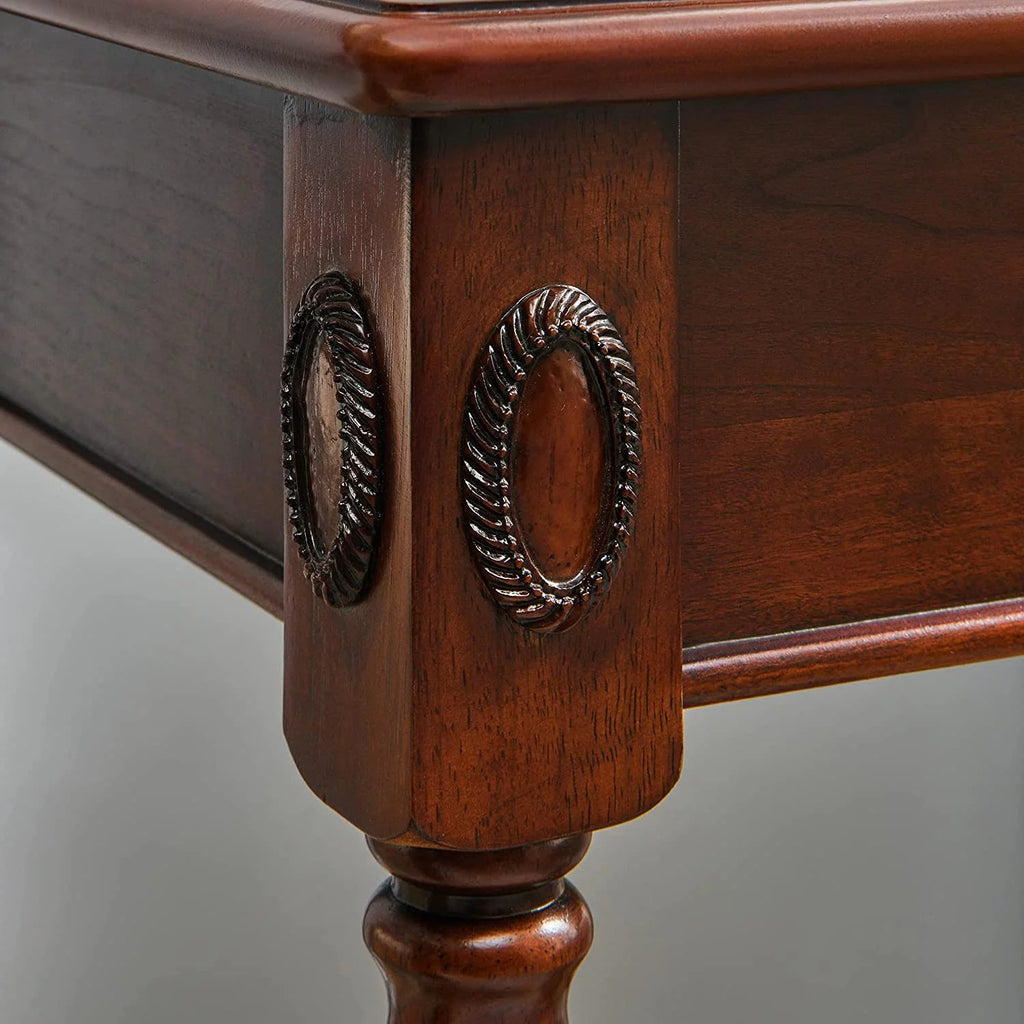 Solid Wood End Tables with Drawer 19.7"x 15.7"x 27.6" Cherry Walnut R118