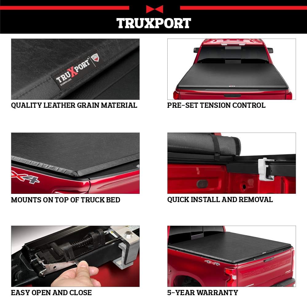 TruXport Soft Roll Up Truck Bed Tonneau Cover T477