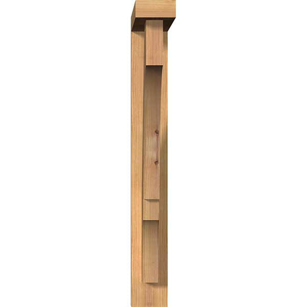 3 1/2x22W x 16x22D x 28x22H Smooth Bracket with Offset Brace, Western Red Cedar Y940