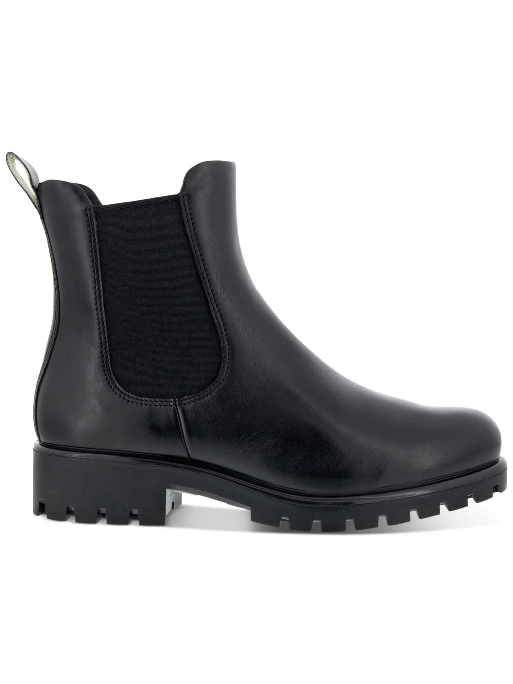 Black Leather Chelsea Boots Q1317