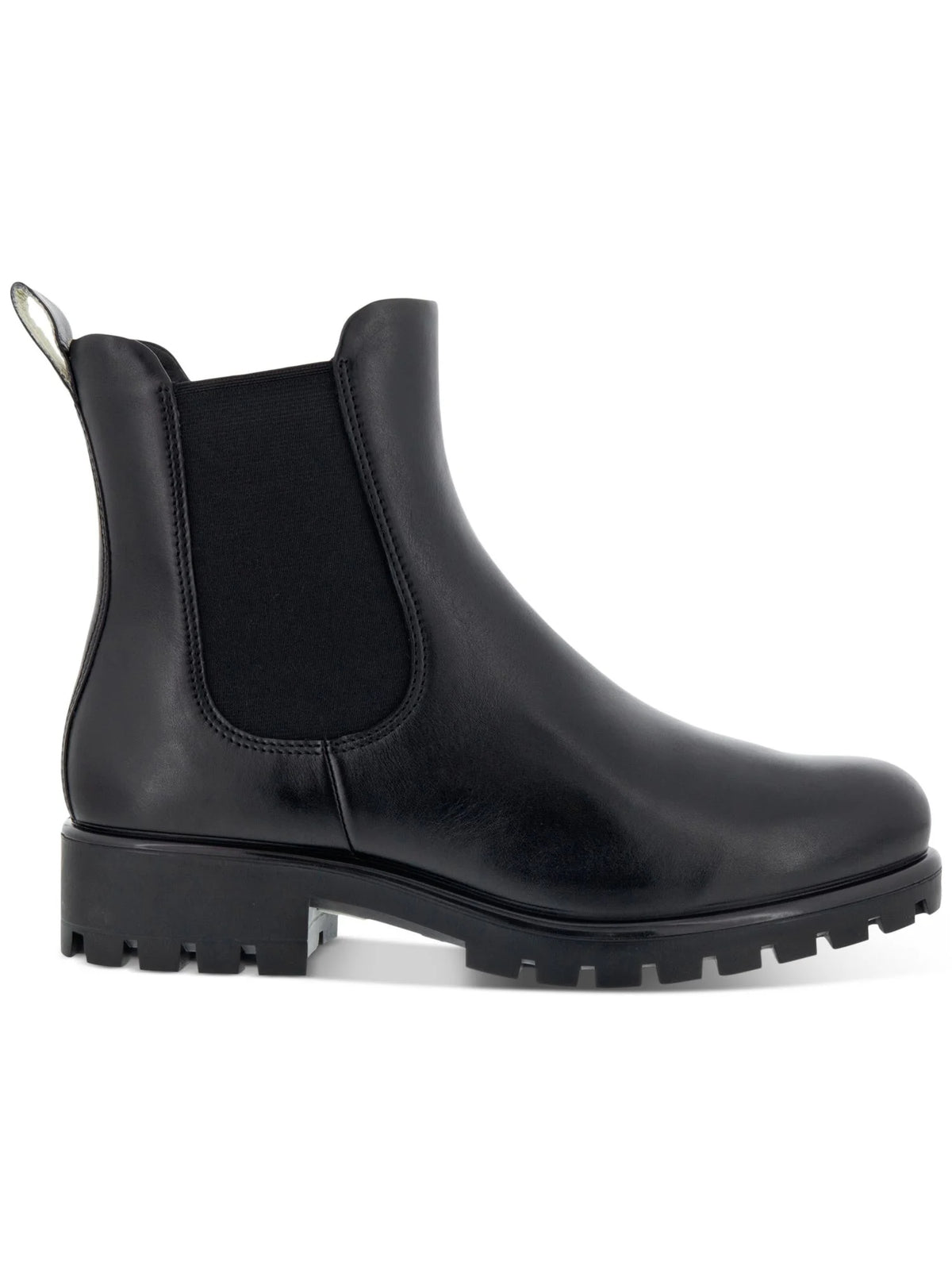 Black Leather Chelsea Boots Q1317