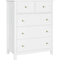 White 5 Drawer Kids Dresser B419
