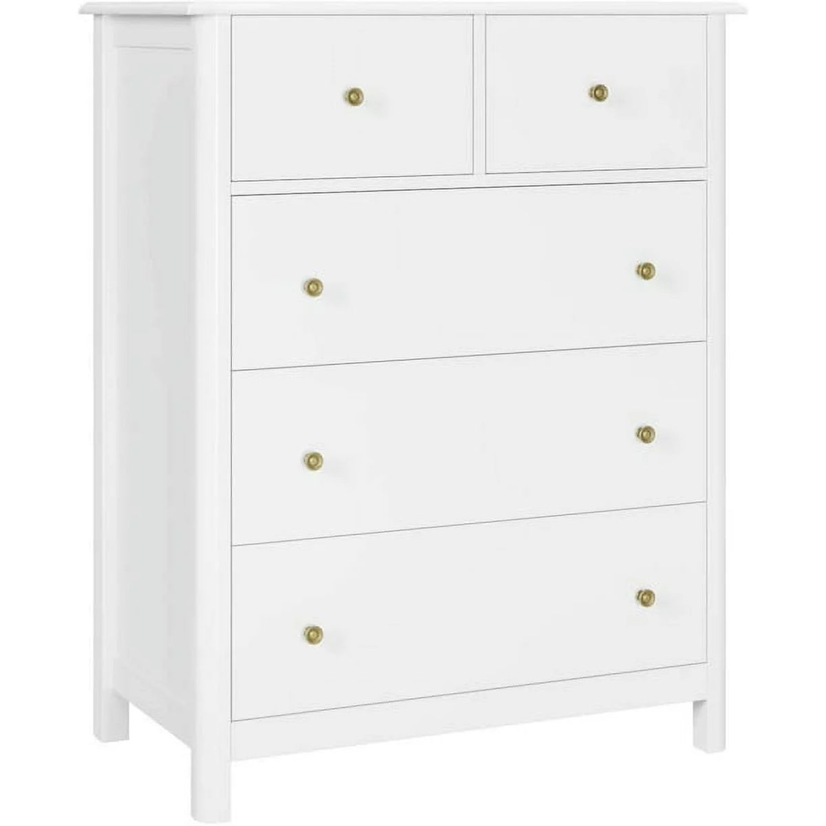 White 5 Drawer Kids Dresser B419