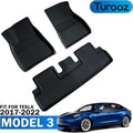 All Weather Floor Mats Custom Fit 3D Carpet Car Interior Accessories Black E6496