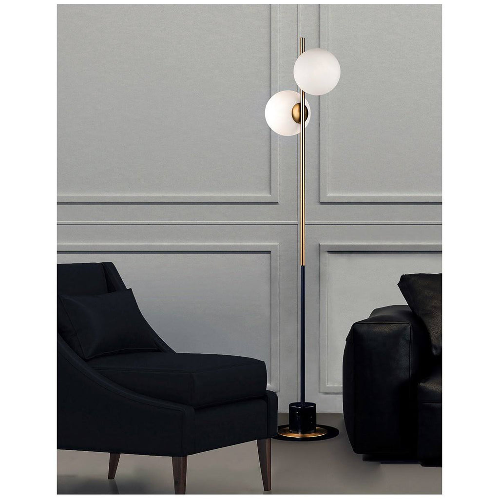 Semi-Flush Mount Satin Brass / Black 1 Light M367