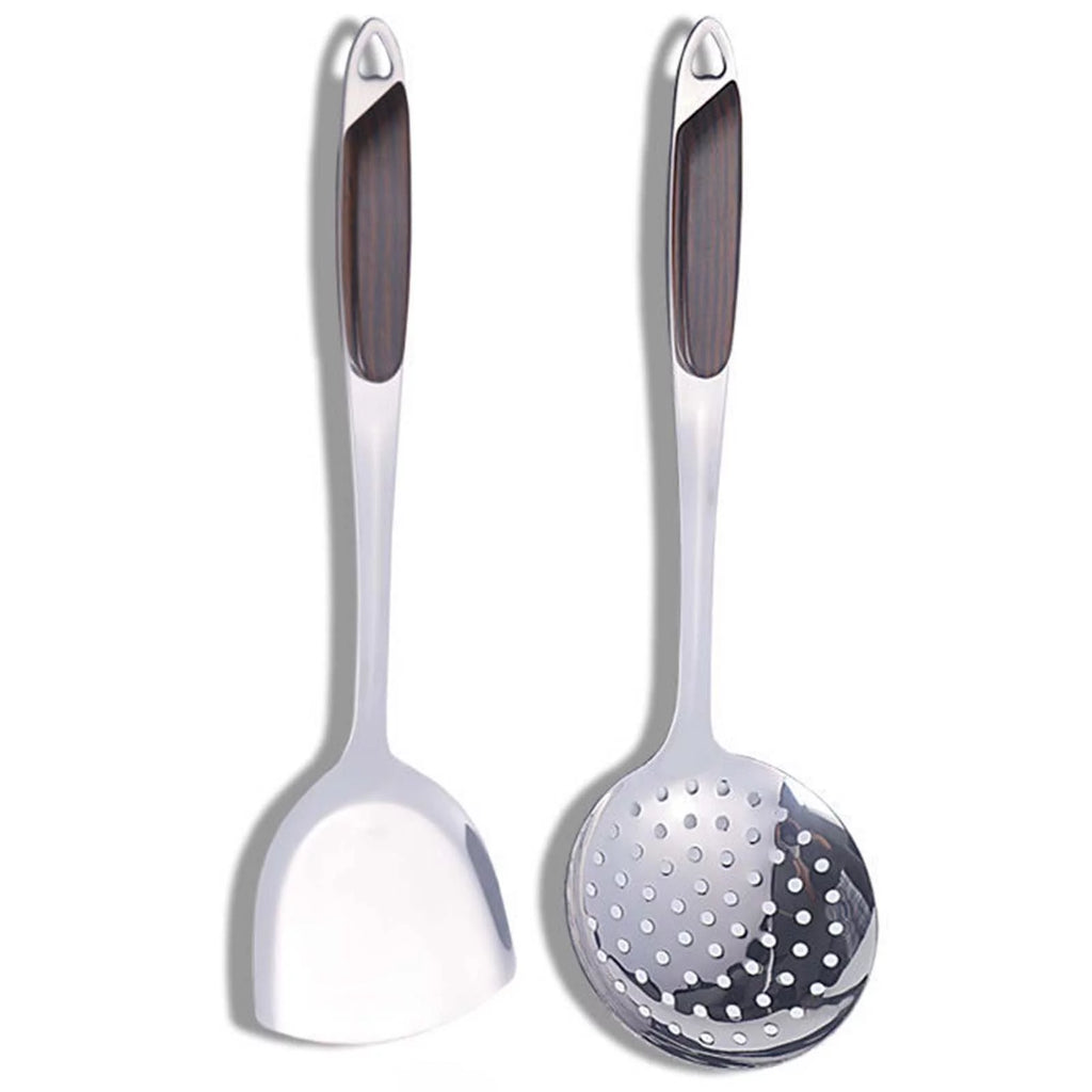 6 Pcs Stainless Steel Cooking Utensils Set with Holder I6226