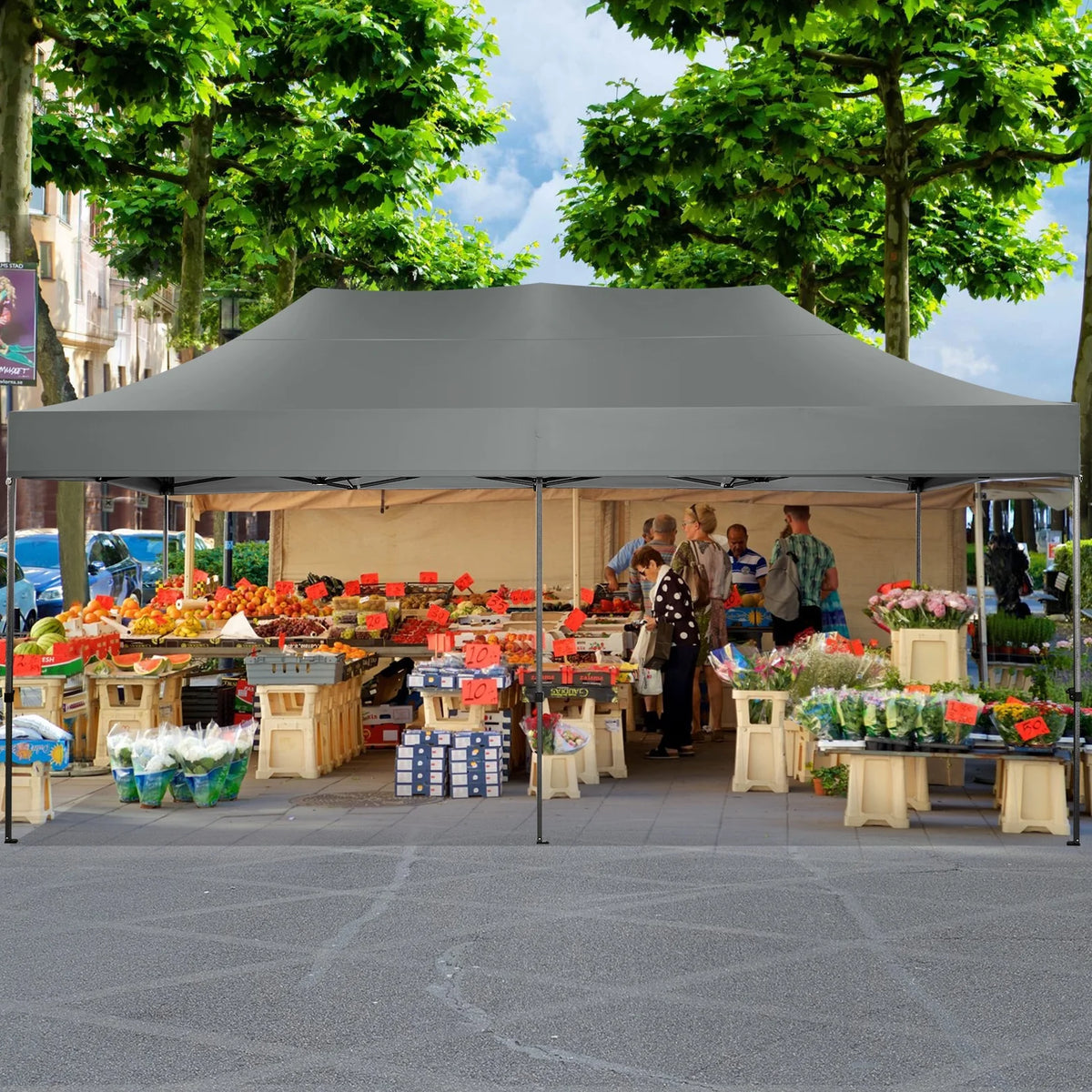 10x20 Heavy Duty Waterproof Canopy with Roller Bag J516
