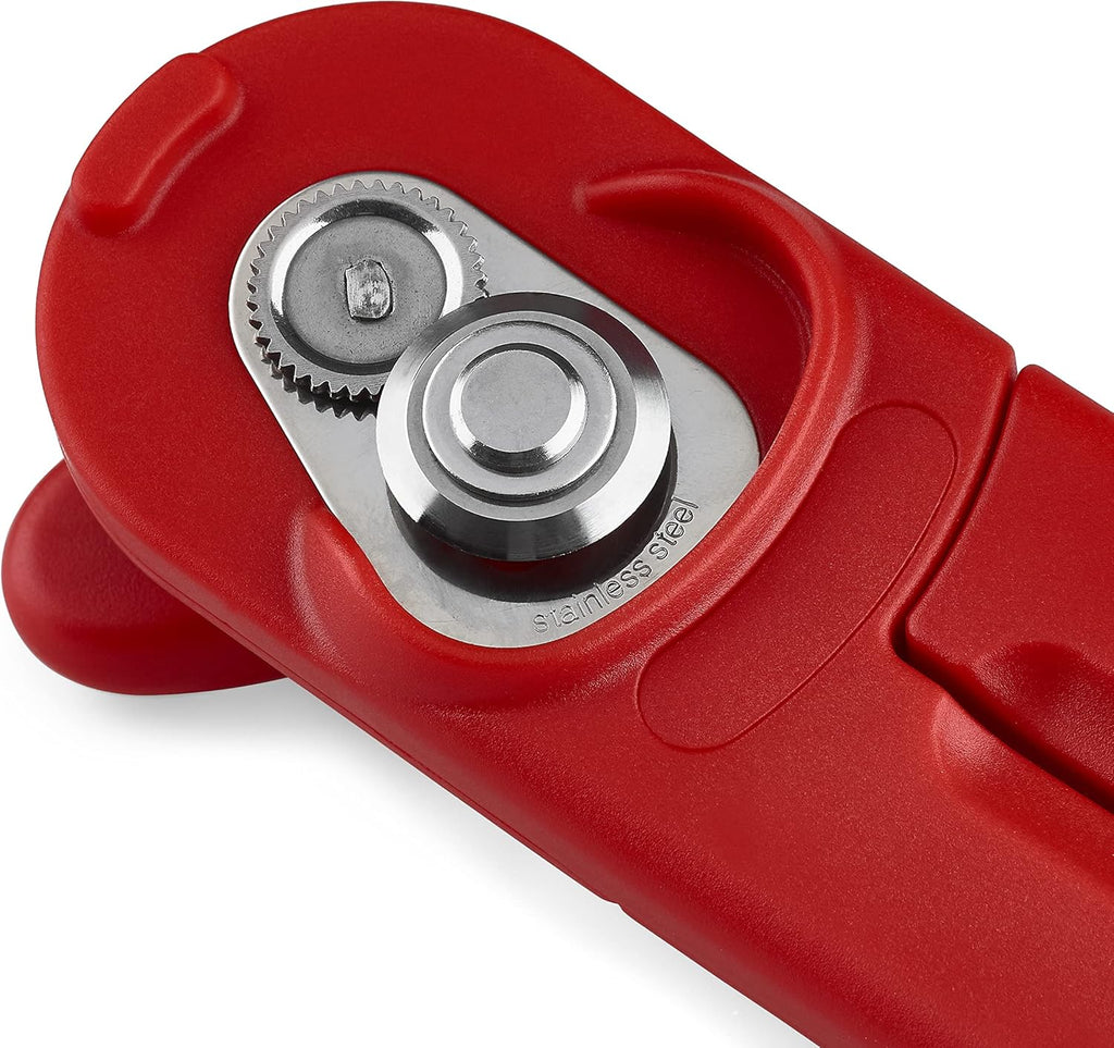 Manual Can Opener with Lid Release - Red W3712