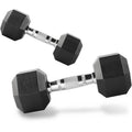 40lbs Pair Black Hex Dumbbell L25050