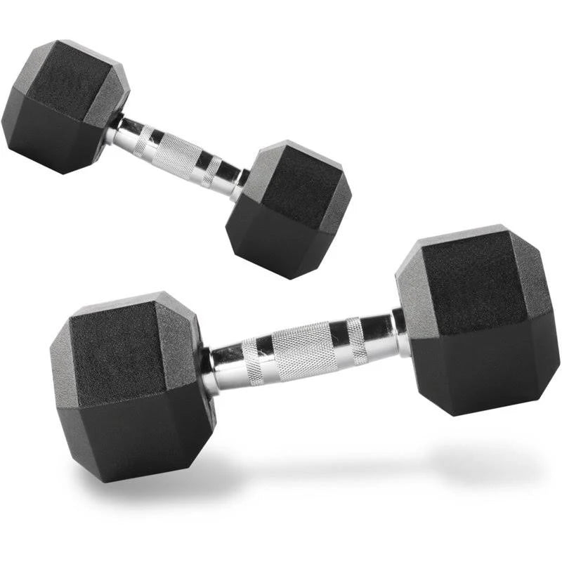 40lbs Pair Black Hex Dumbbell L25050