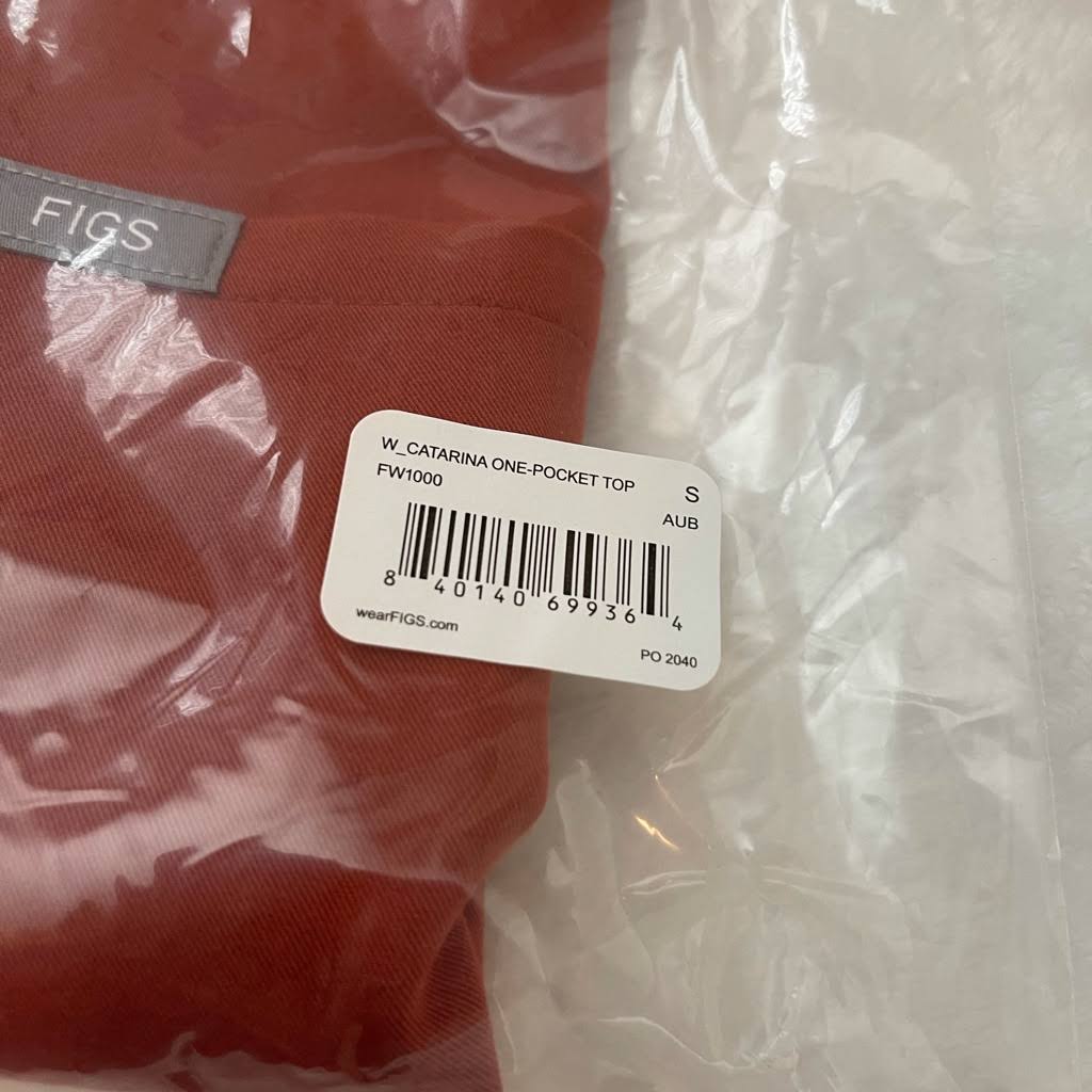 Orange Small Scrub Top Z111792