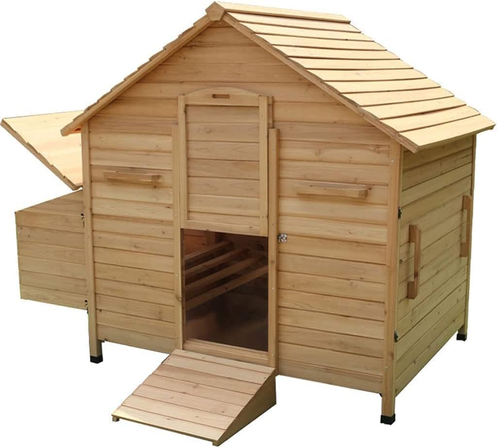 50inch Deluxe Wooden Chicken Coop L47969