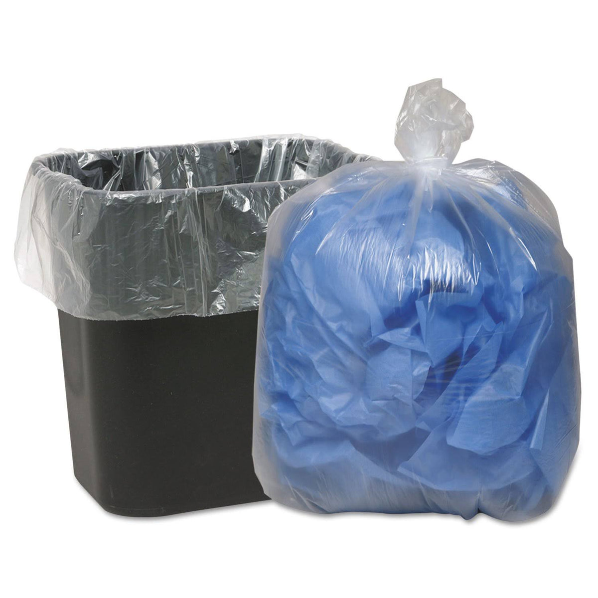 16gal .6mil 24 x 33 Clear Can Liners H22756