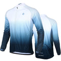 White Long-Sleeved Cycling Jersey Q827