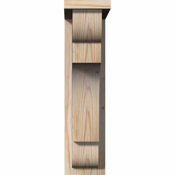 New Brighton Smooth Corbel with Backplate, Douglas Fir L40613