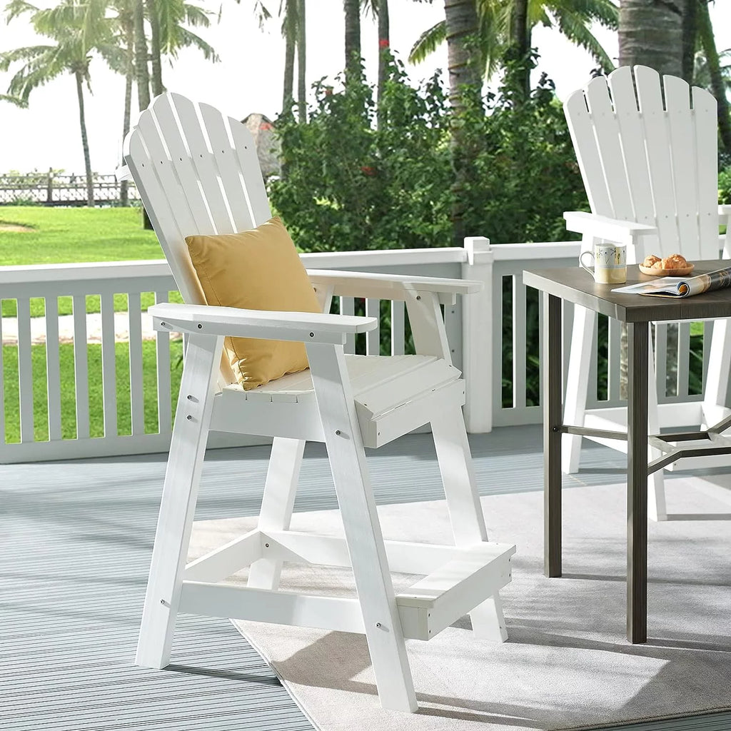 White Poly Lumber Adirondack Chair R5163