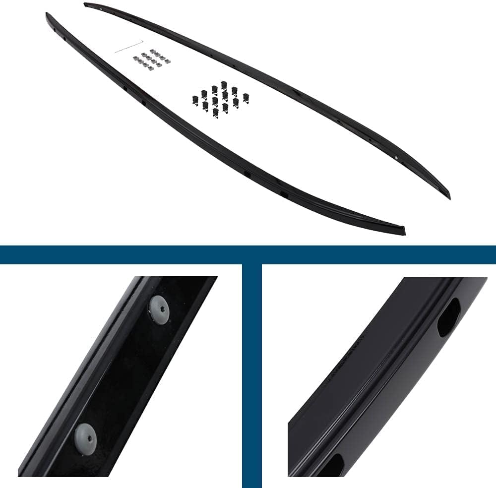 Roof Rail Rack & Cross Bar for Mazda CX-9 2016-2022, All Black X44105