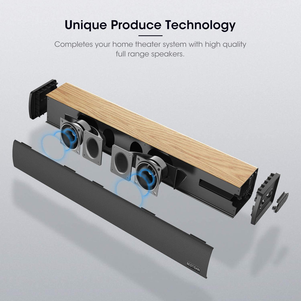 2.0 Channel Sound Bar with Wired and Wireless Bluetooth Z1449