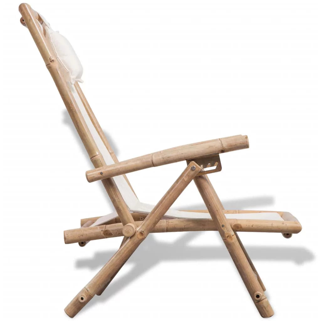 Foldable Recliner Chair with Armrest and Pillow W7376