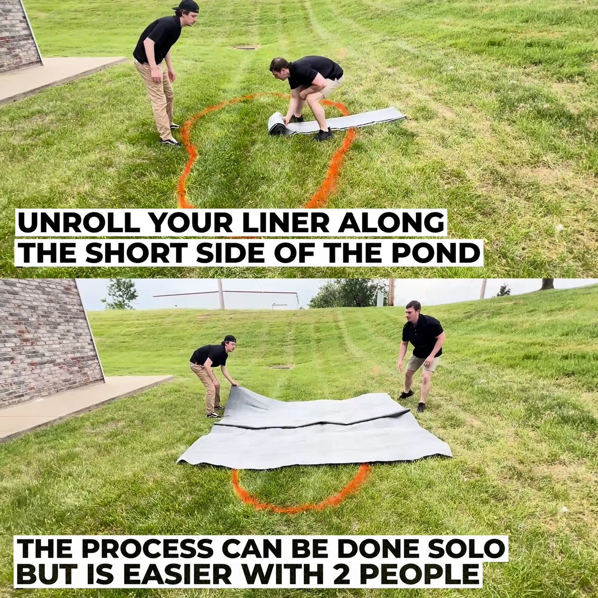 45 Mil EPDM Rubber Pond Liner Combo Z15360