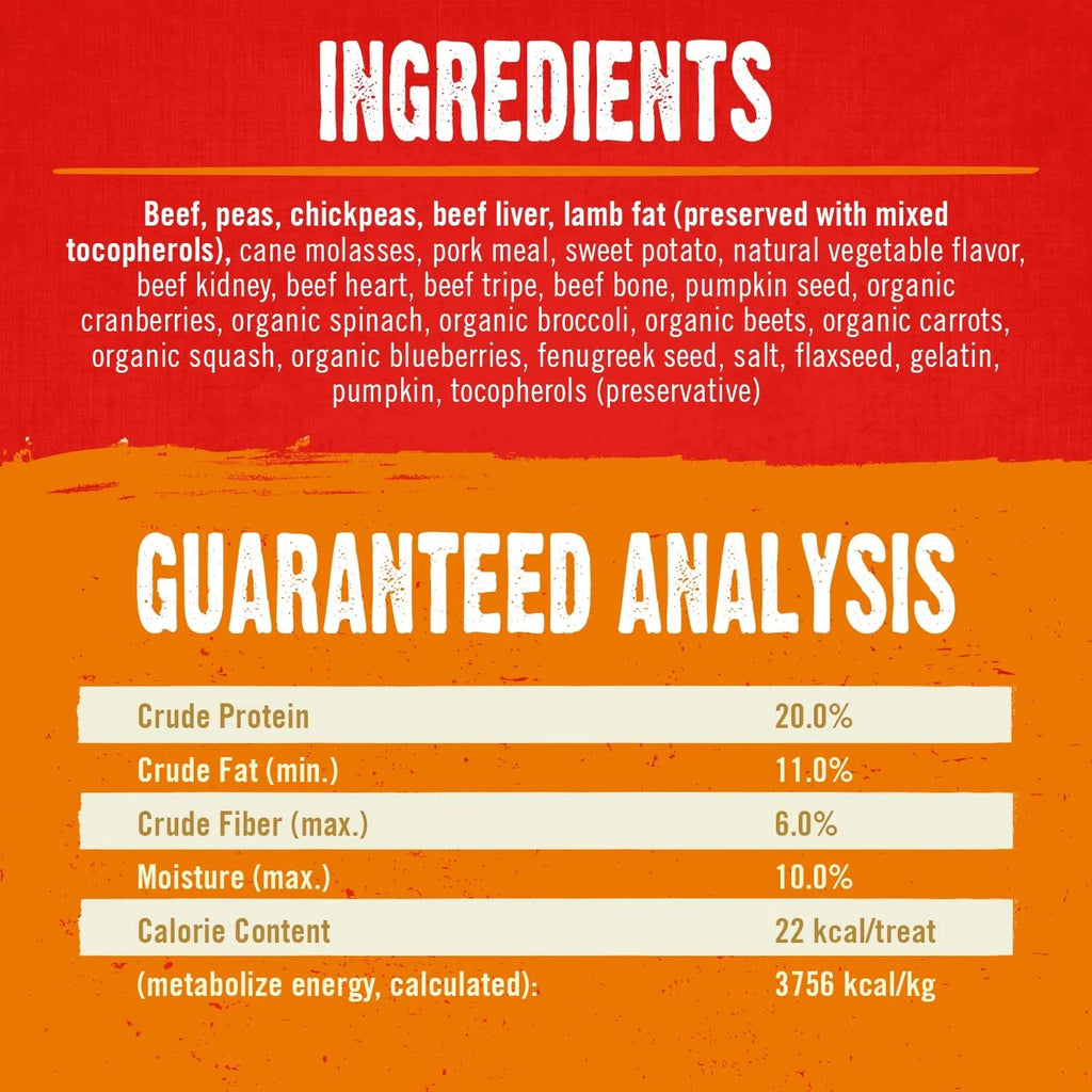Freeze-Dried Raw Coated Grain Free Dog Biscuits 9 oz Bag C37462