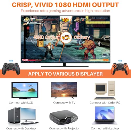 64G Retro Game Console with Wireless Double Handle G4512